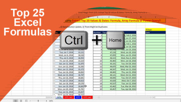 Top 25 Excel Formulas